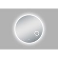 Innoci-Usa Apollo 42 in. W x 42 in. H Round LED Mirror with Dual Color Temperature and Cosmetic Mirror 62034242
